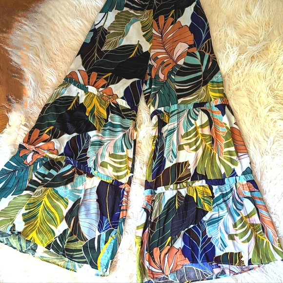 Tiered wide leg pants - Picture 4 of 5